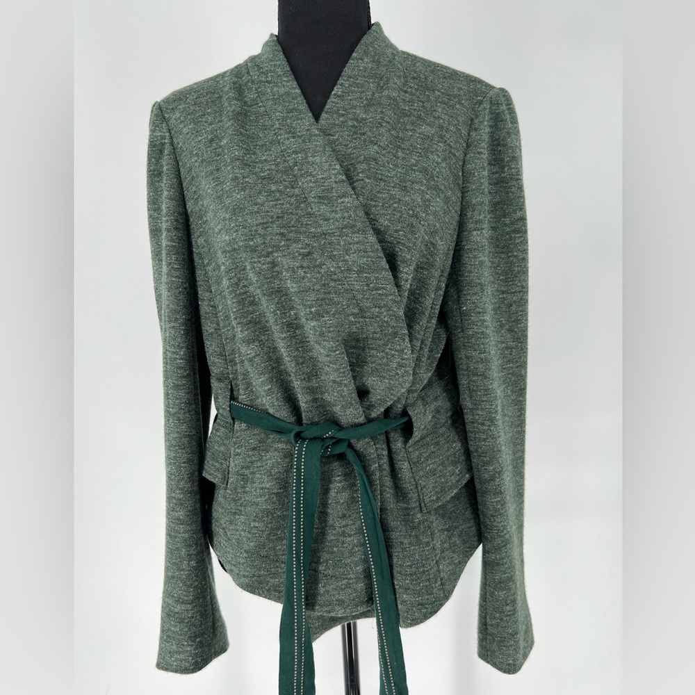 CARTONNIER‎ ANTHROPOLOGIE GREEN WRAP STYLE JACKET